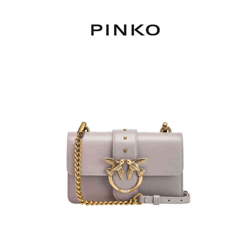 【夏季新品】PINKO2023女包经典单肩斜挎包飞鸟燕子包100059...