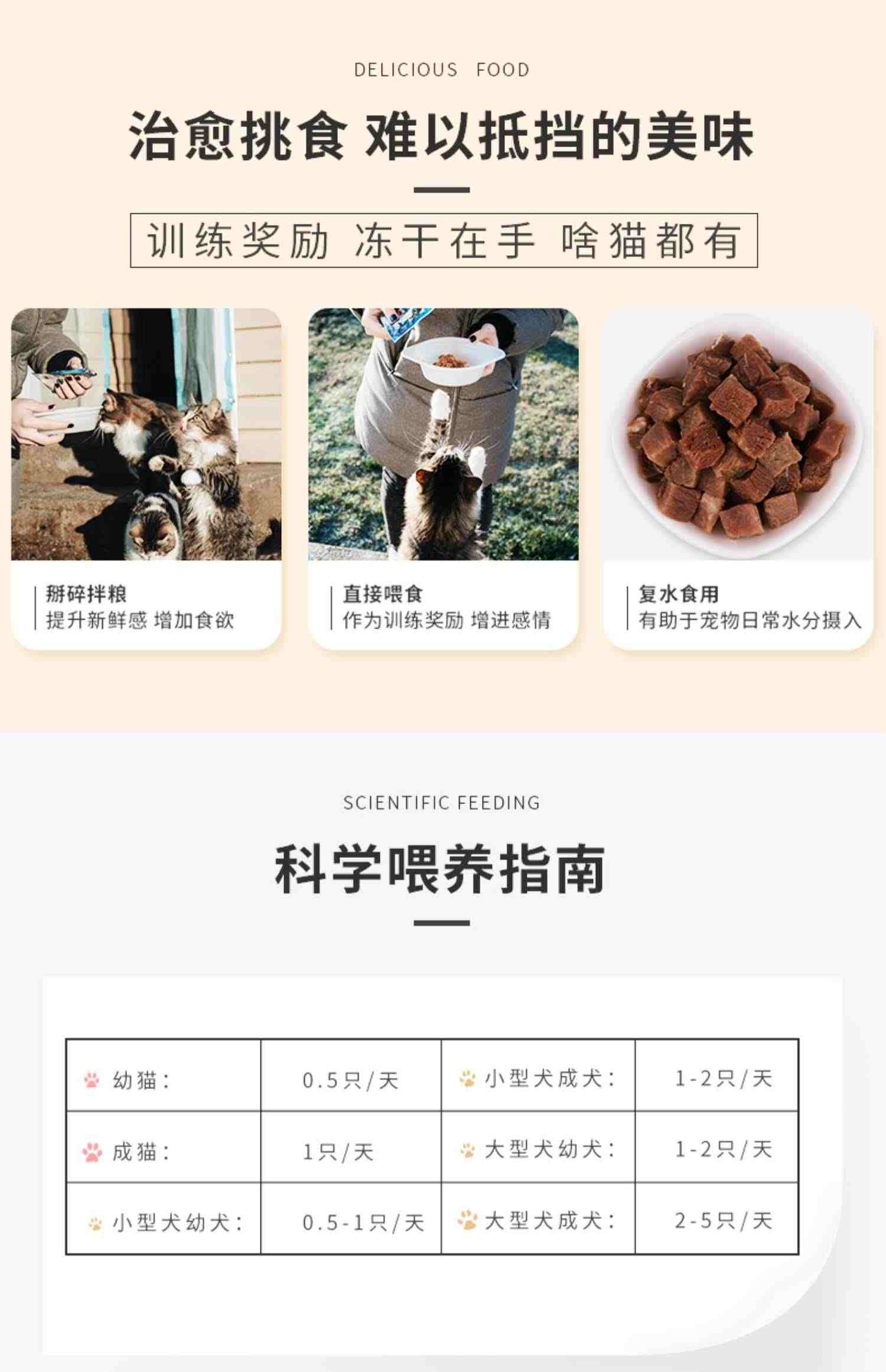 Hunter无谷猫粮冻干生骨肉牛肉营养宠物猫零食成幼猫澳洲牛肉70g