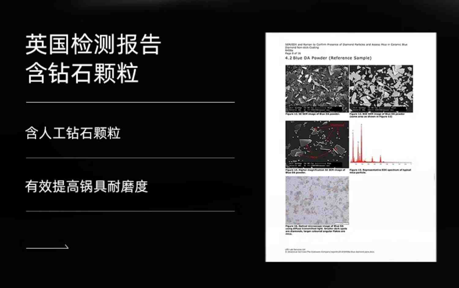 bluediamond蓝钻 炒锅陶瓷不粘锅钻石平底锅燃气电磁炉家用炒菜锅