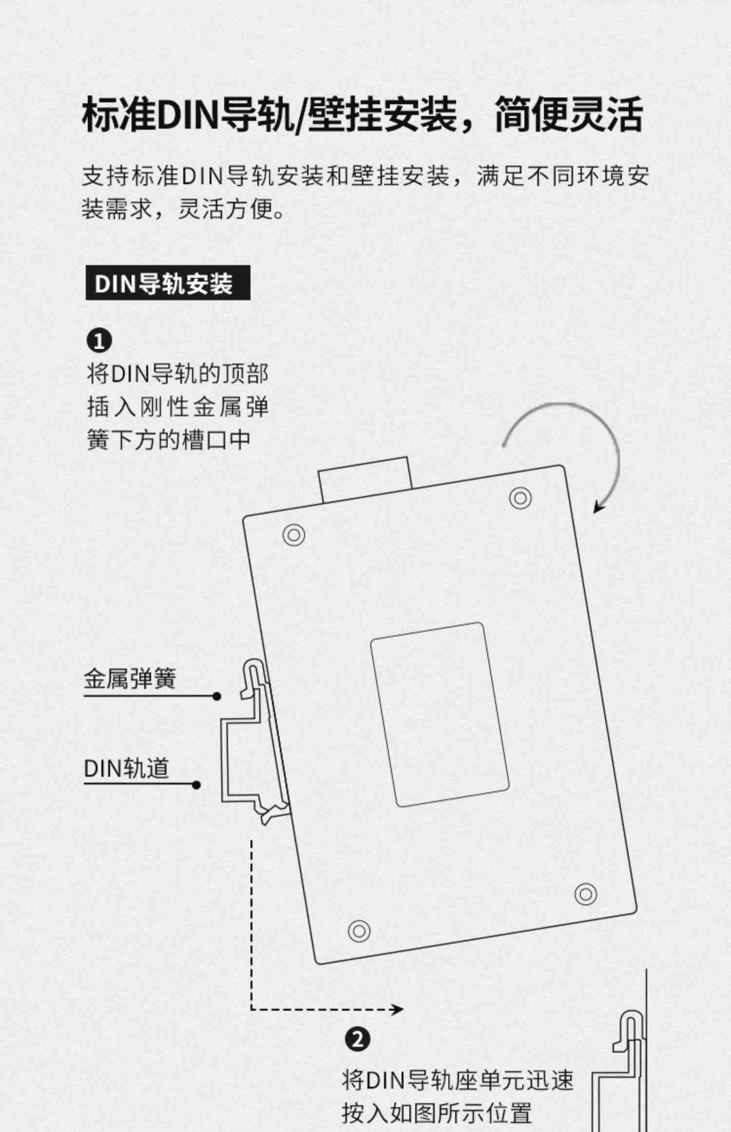 TP-LINK TL-AP300DG工业级双频无线接入点无线AP基站agv小车搬运机器人WiFi网络信号接收发射器导轨式路由器