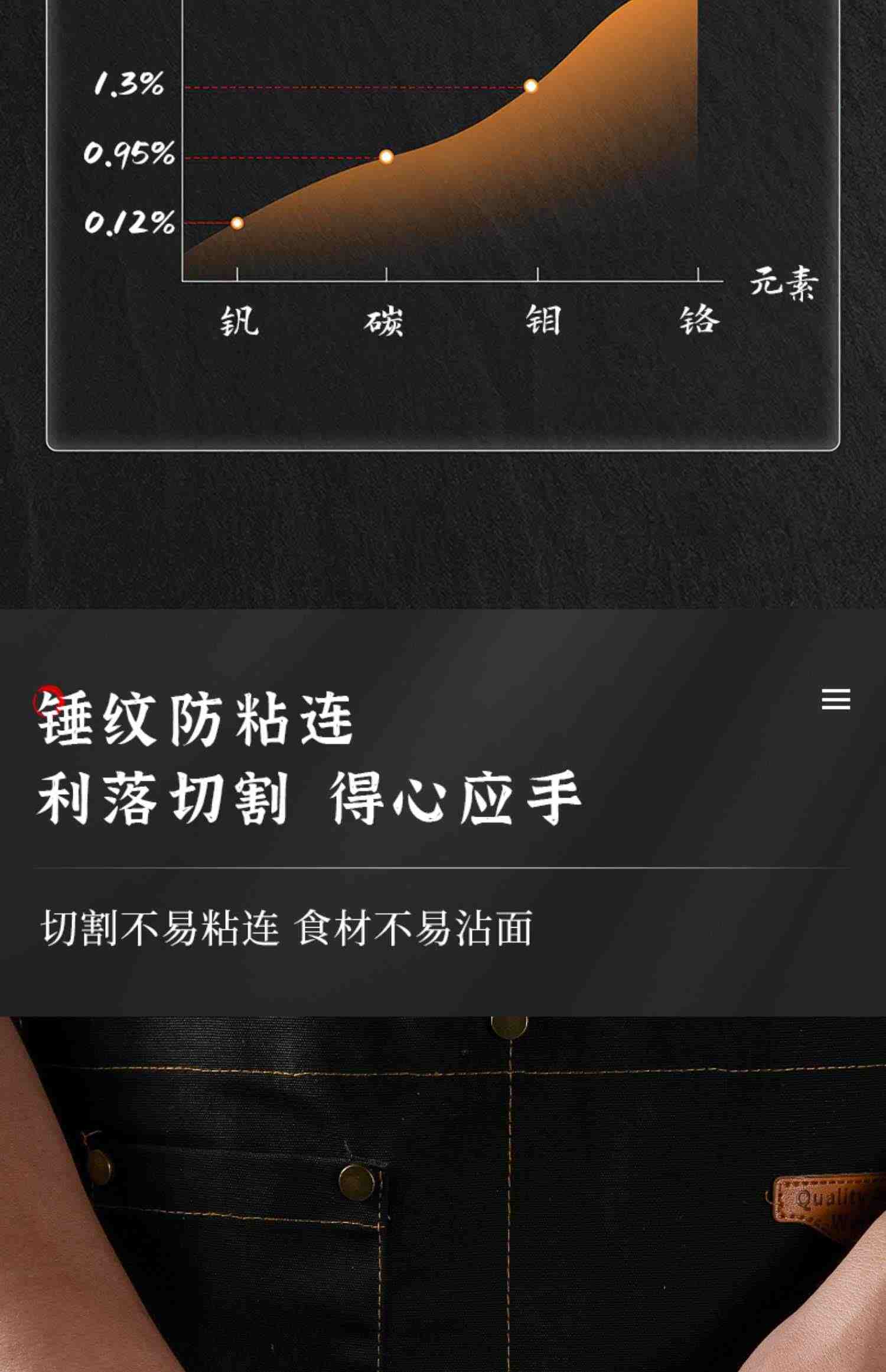 龙泉菜刀套装家用锻打切菜刀厨师专用刀具厨房切片刀快锋利砍骨刀