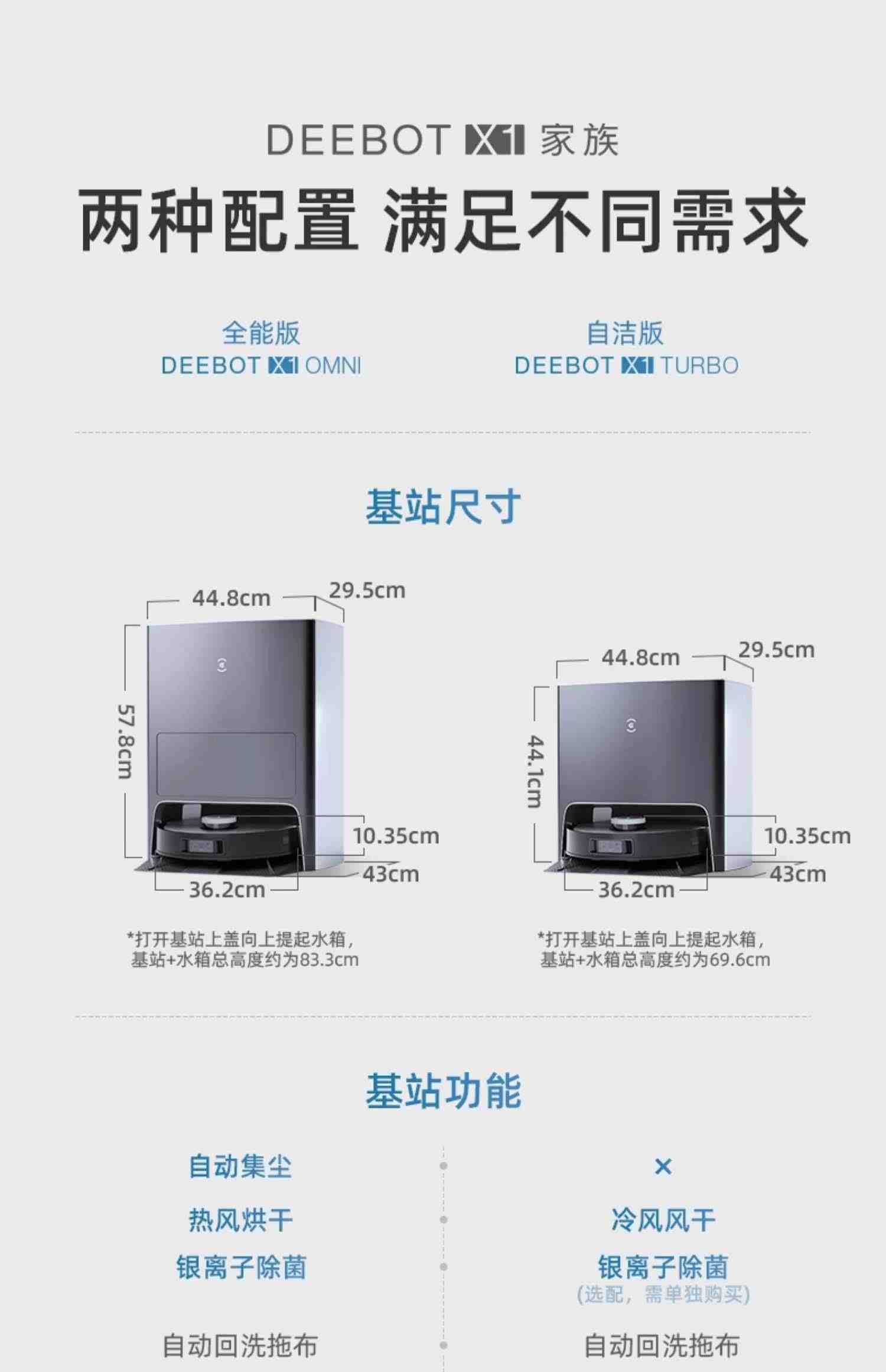 科沃斯X1智能扫地机器人扫地拖地吸尘家用自动洗抹布集尘一体机