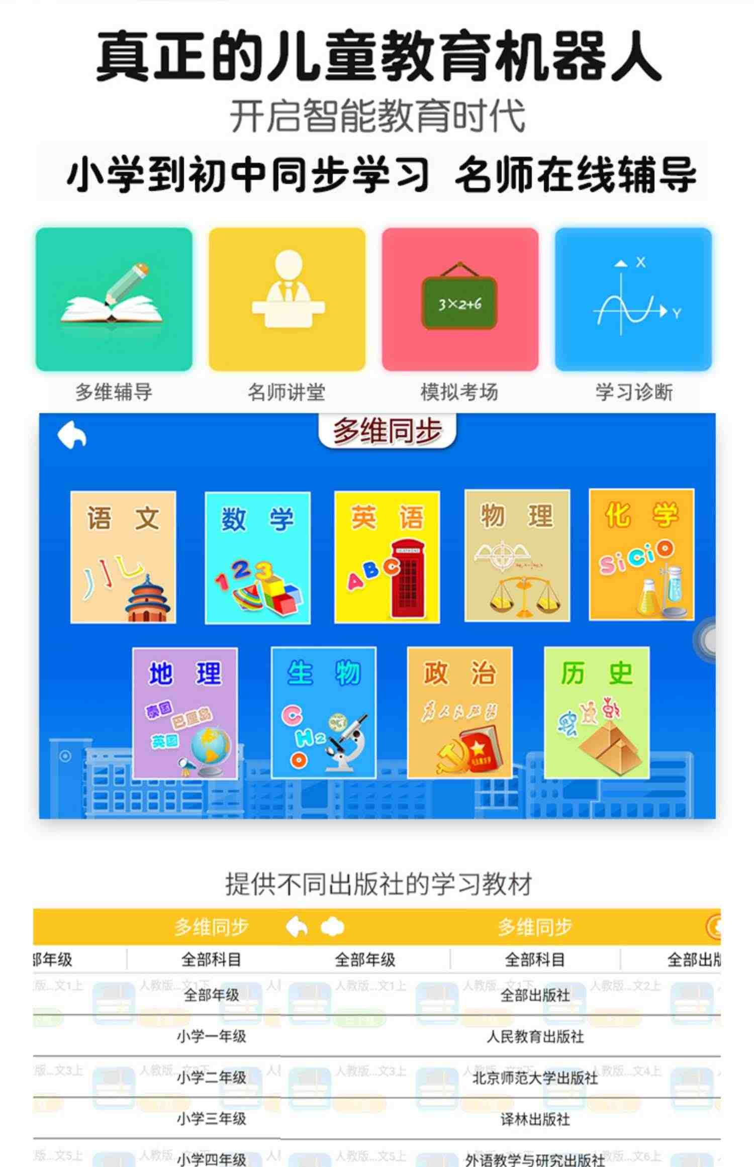 智能机器人早教机wifi婴幼儿童学习机男孩女孩益智玩具六一节礼物