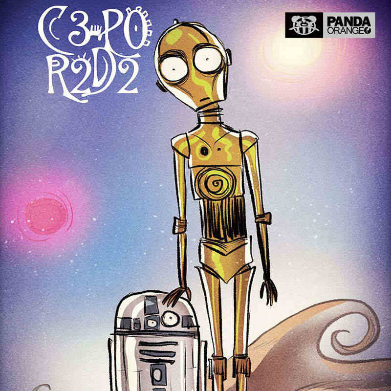 星球大战卫衣c3po r2d2科幻电影机器人学生男女潮圆领长袖假两件...