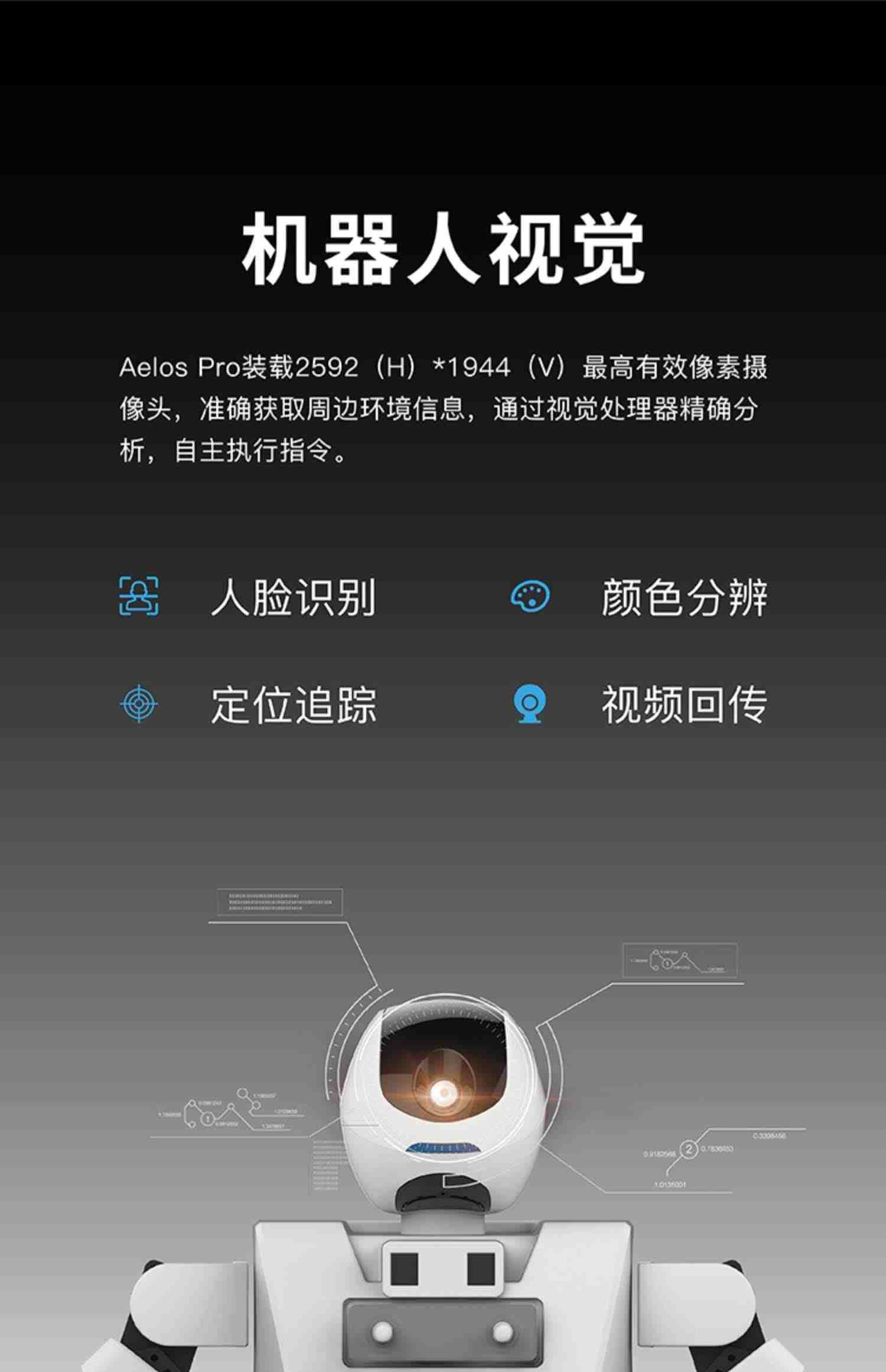 乐聚机器人 Aelos Pro智能教育机器人人工智能编程学习机器人竞赛用机器人创客教育教具平台视觉机器人