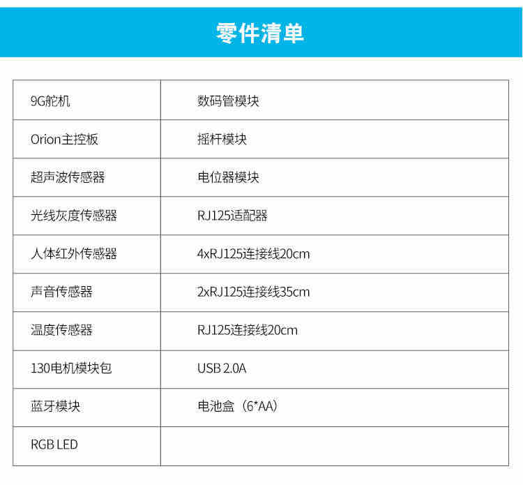 Makeblock 机器人传感器大合集 温度/气体/火焰/光线/RGB/电子罗盘/摇杆控制模块 inventor小发明家电子套件