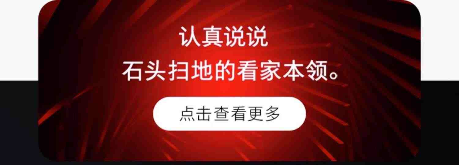 石头扫地机器人G10S自清洁智能家用扫地拖地吸尘三合一体机