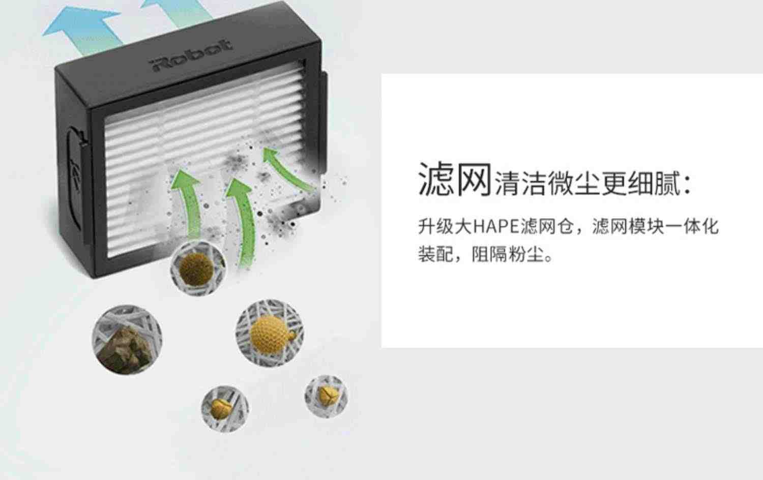 美国irobot i3 i4 i7+智能扫地机机器人滤网配件过滤网副厂配件