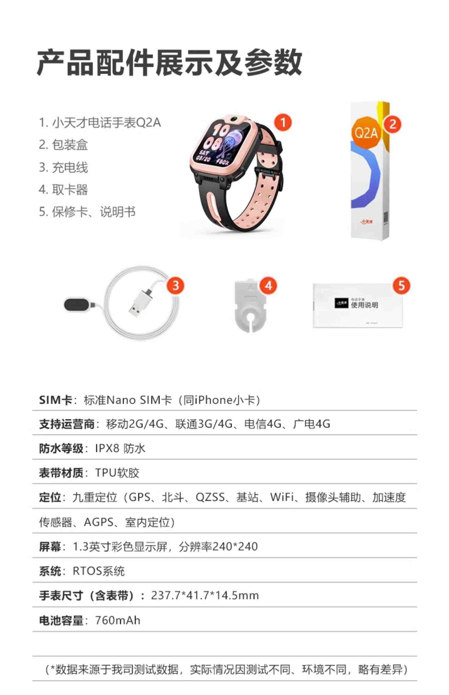 【官方正品】小天才电话手表Q2A/Q1A 4G全网通高清视频通话精准定位儿童电话手表智能D2男女孩官方旗舰