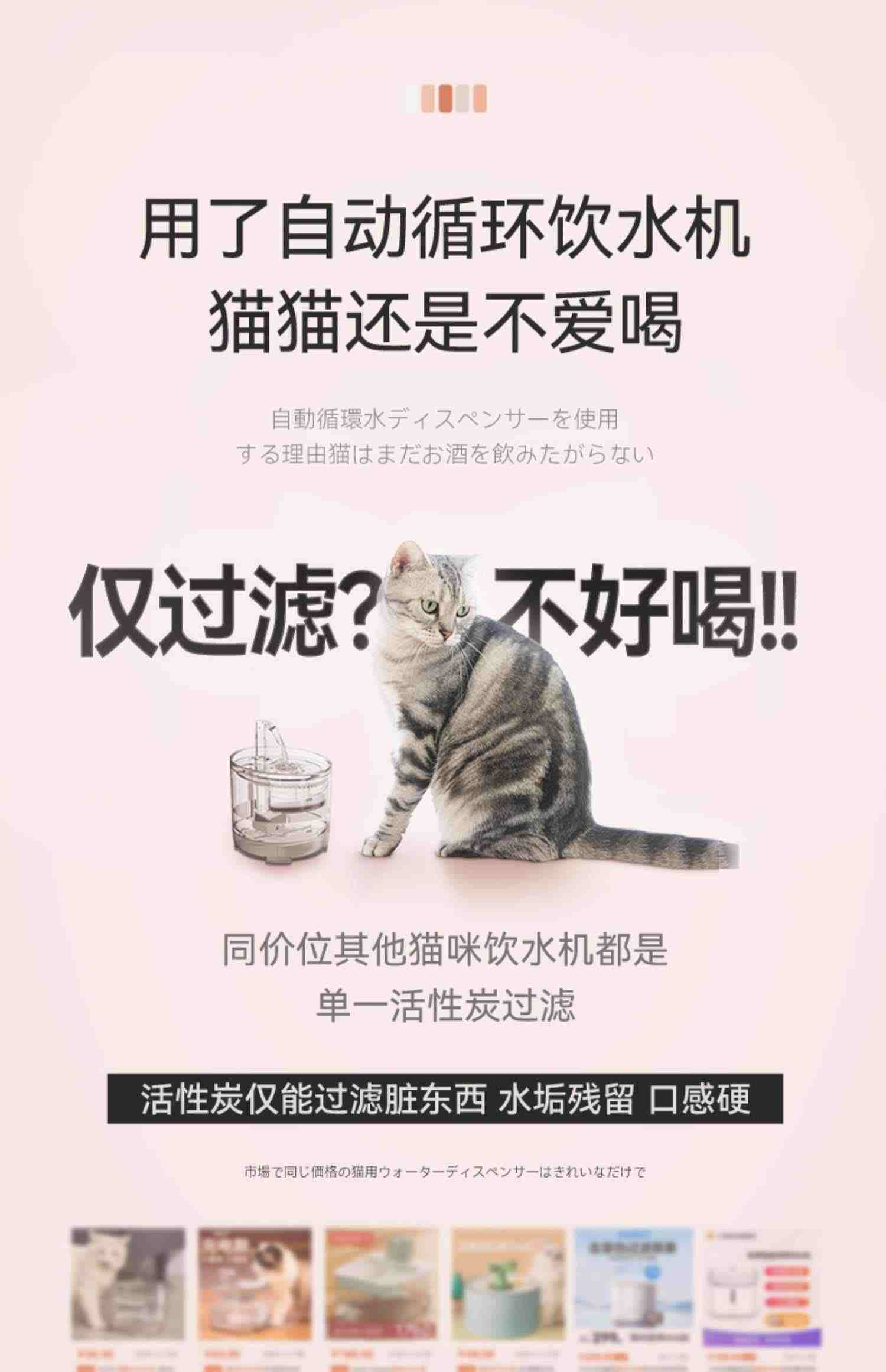 诺凡尔猫咪饮水机器自动循环宠物恒温喝水流动狗狗不插电加热神器