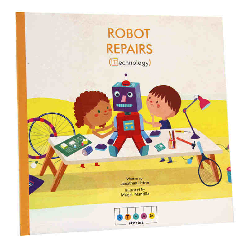 英文原版 STEAM Stories: Robot Repairs (...