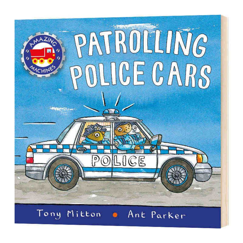 英文原版 Amazing Machines Police Cars 神...