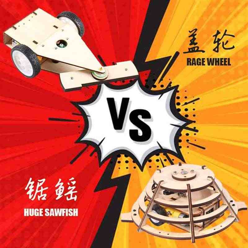 科学沙拉遥控格斗机器人男孩礼物赛车博茨大战铁甲雄心battlebots...