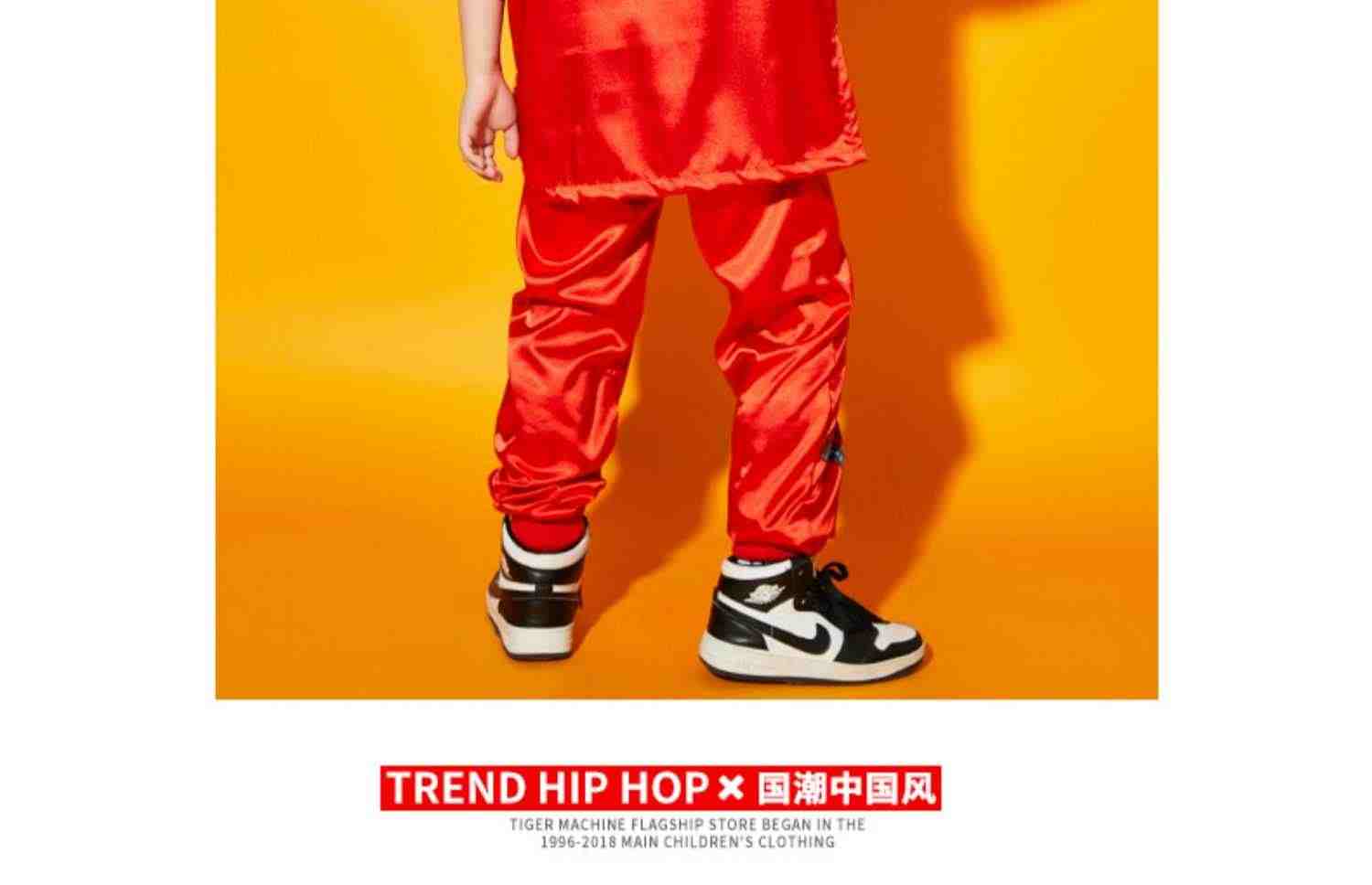 六一儿童中国风汉服演出服小学生国潮表演服装啦啦队嘻哈街舞服