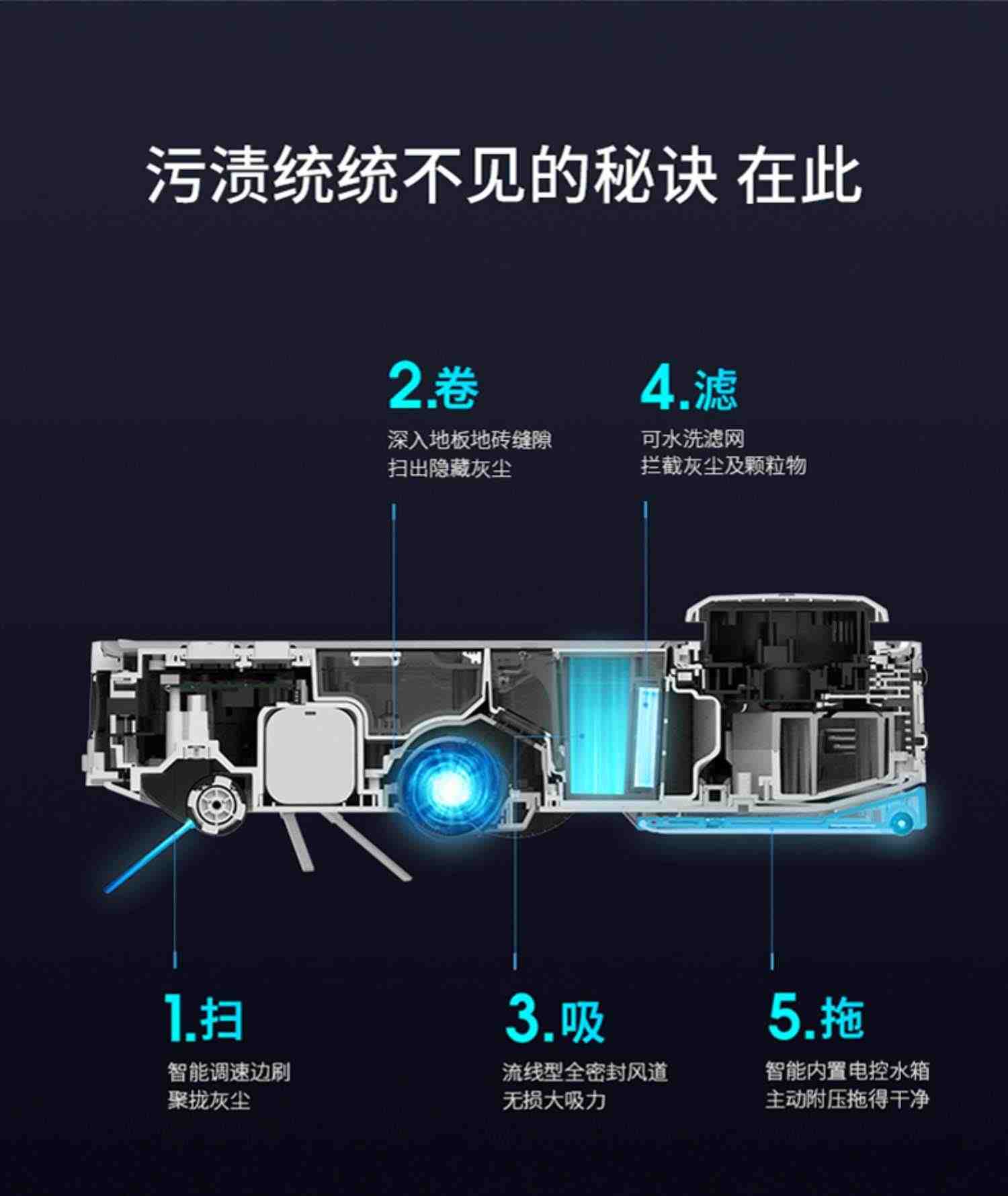 360扫地机器人X90智能家用全自动扫地拖地一体机吸尘器三合一