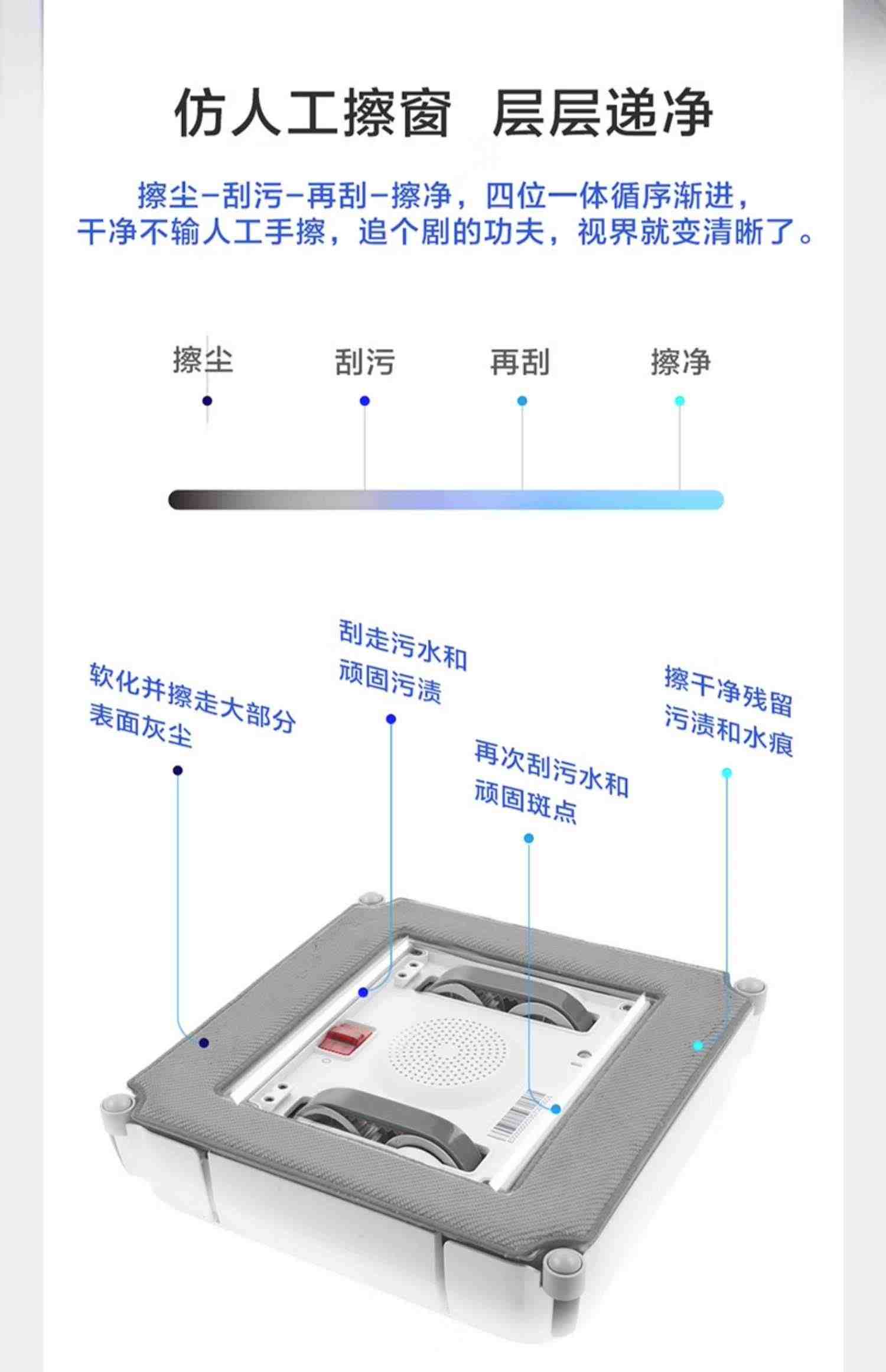 科沃斯窗宝擦窗机器人880 WI智能全自动家用擦外窗户玻璃神器