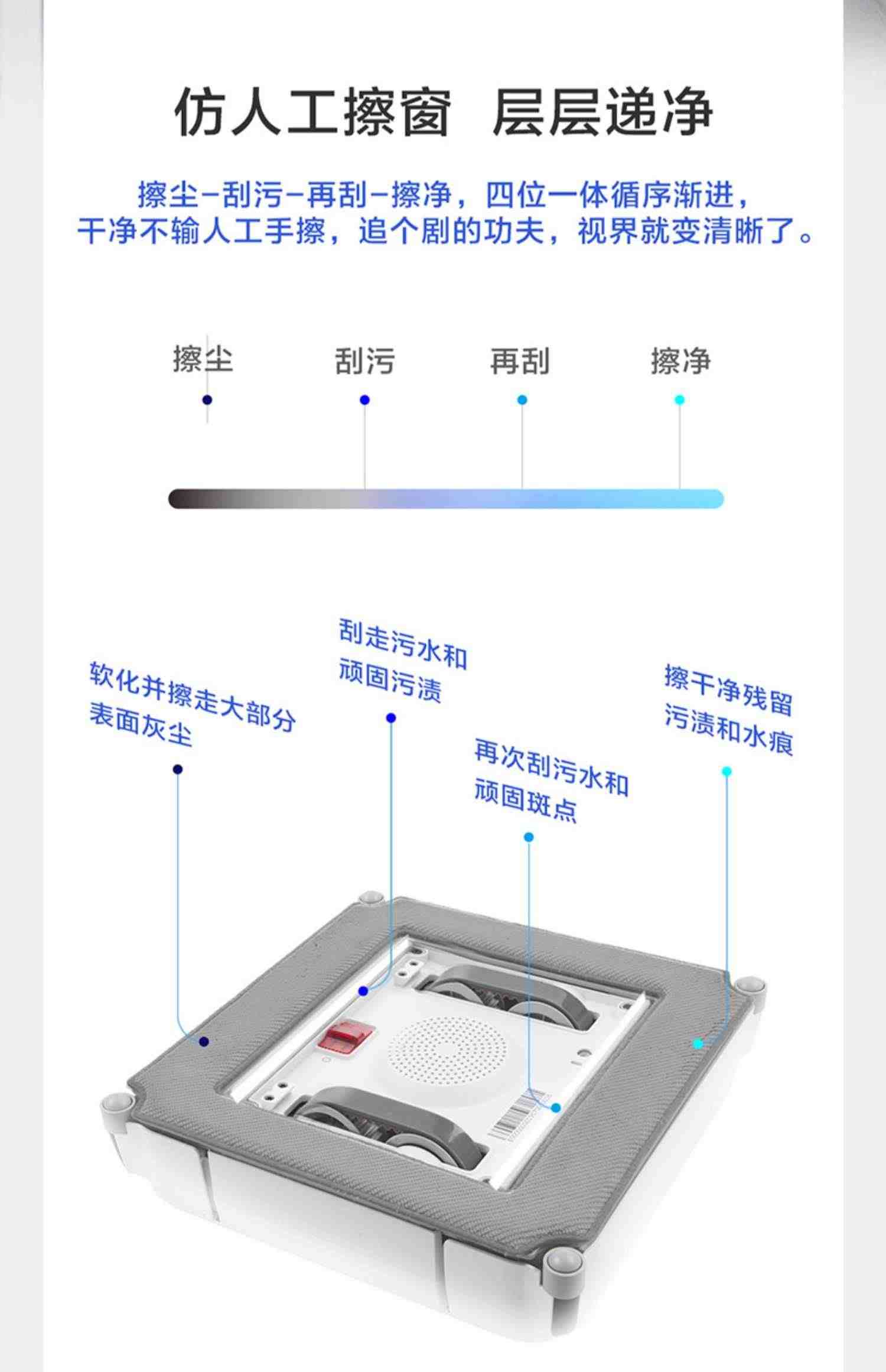 科沃斯擦窗机器人玻璃8系窗宝W880WI/DS智能全自动规划窗户可遥控