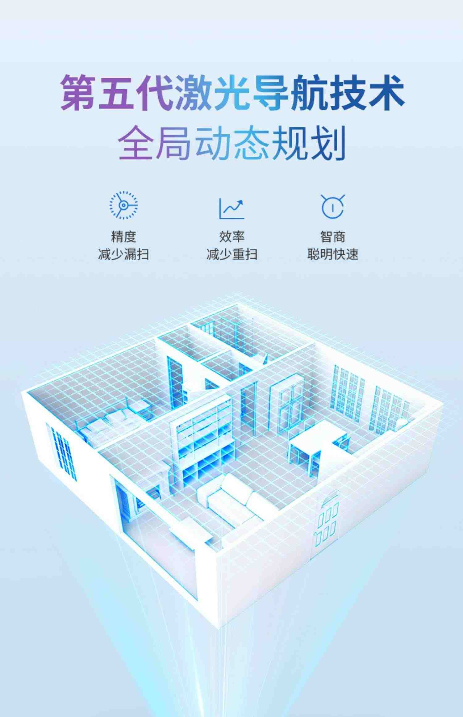 克林斯曼扫地机器人智能家用全自动薄吸尘扫擦拖地三合一体清洁机