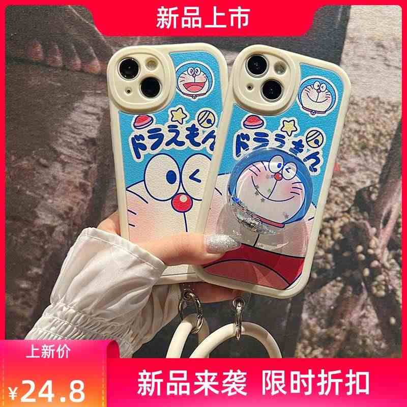 机器猫小叮当适用于红米k30pro手机壳大眼睛小羊皮怀旧redmik3...