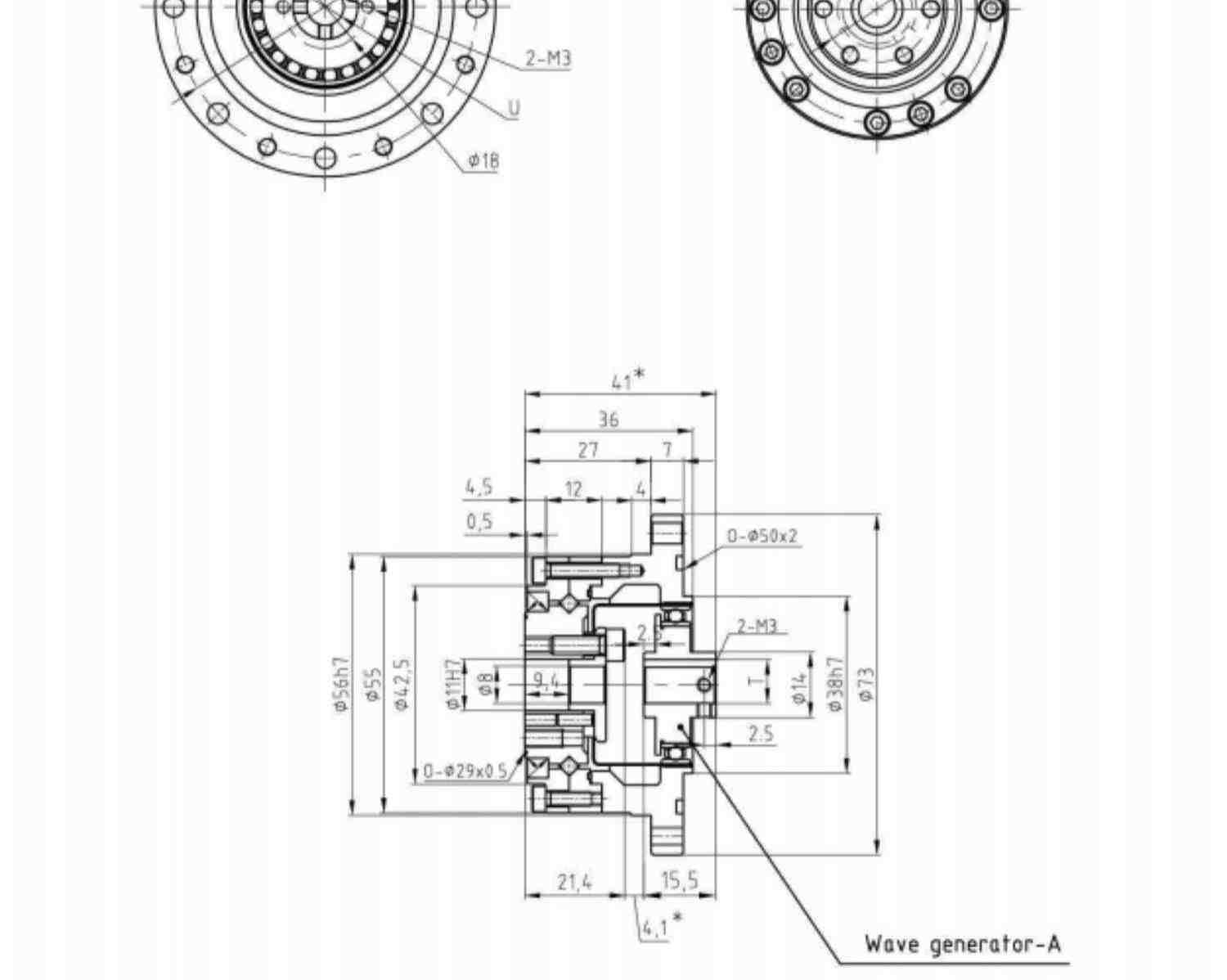 QH来福谐波减速机器人LSS/LSD/LHT/LFS14/20/25/32绿的HD机械手