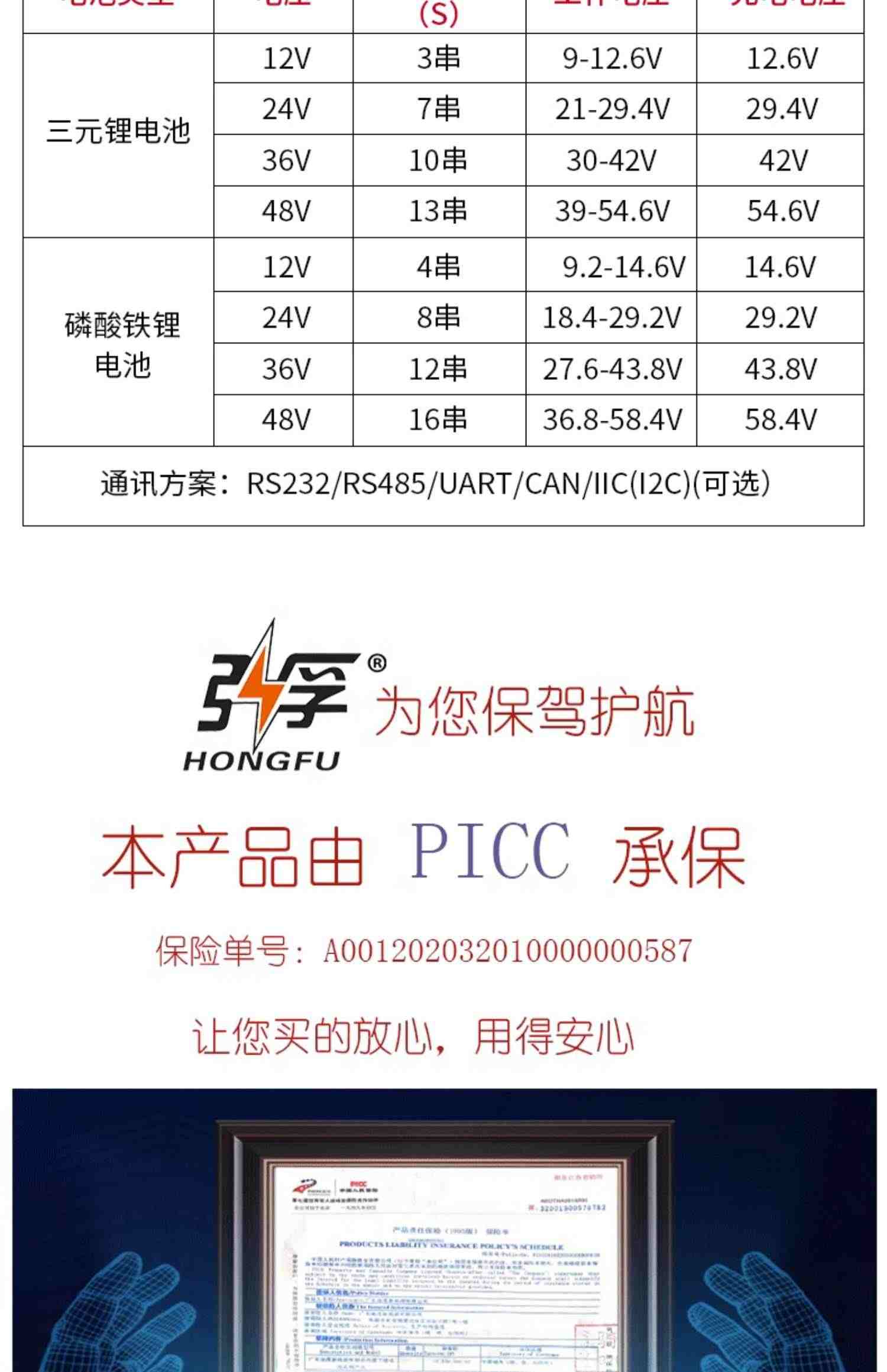 弘孚定制锂电池48V200AH机器人工业机械手锂电池  带485/CAN通讯