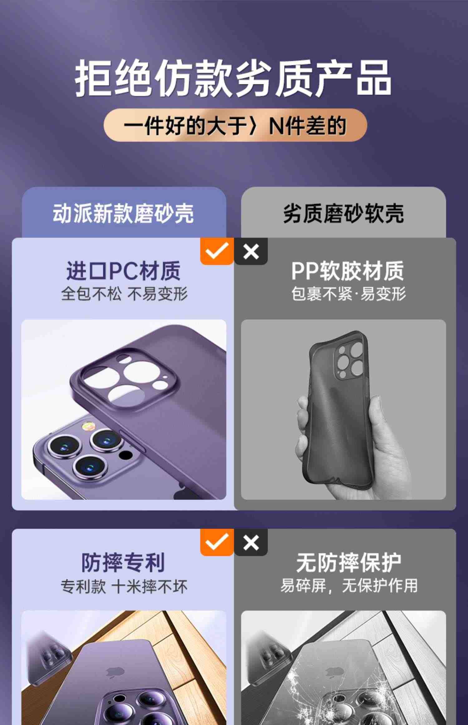 [裸机手感]适用苹果14手机壳iPhone13promax新款12磨砂保护套超薄防摔11紫硅胶pm全包Xs高级感R男plus女por+