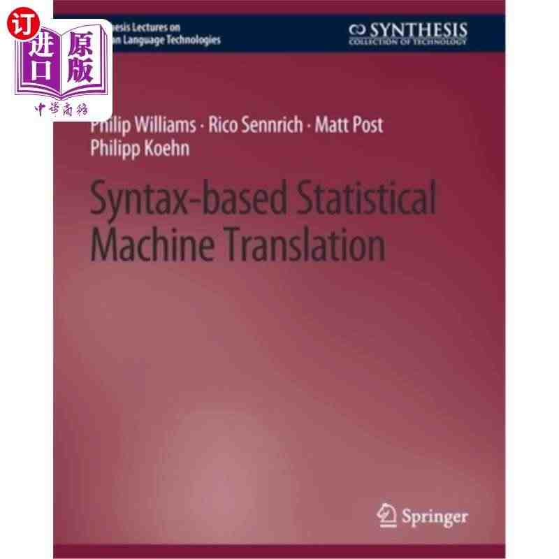 海外直订Syntax-based Statistical Machin...