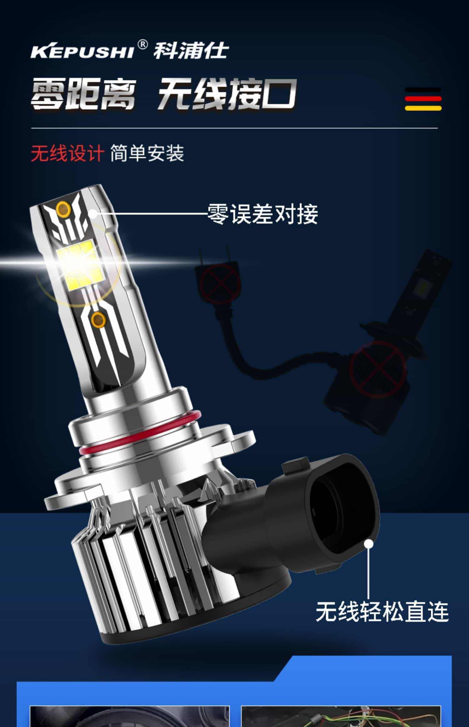 适用长安CS75专用cs35/cs15/CS55PLUS汽车led大灯改装远近光灯泡