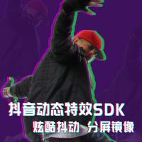 抖动特效抖音抖屏特效分屏抖动萌颜sdk动态贴纸sdk