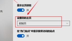 Microsoft Edge如何设置主页？