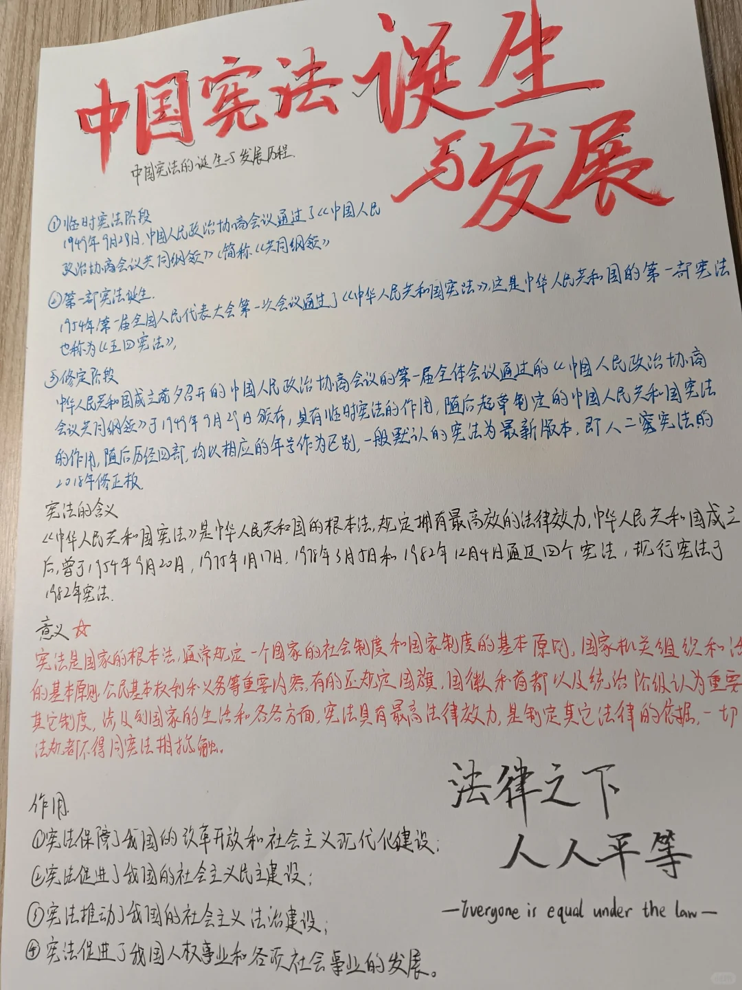 中华人民共和国宪法发展历程和内容 - 宋马