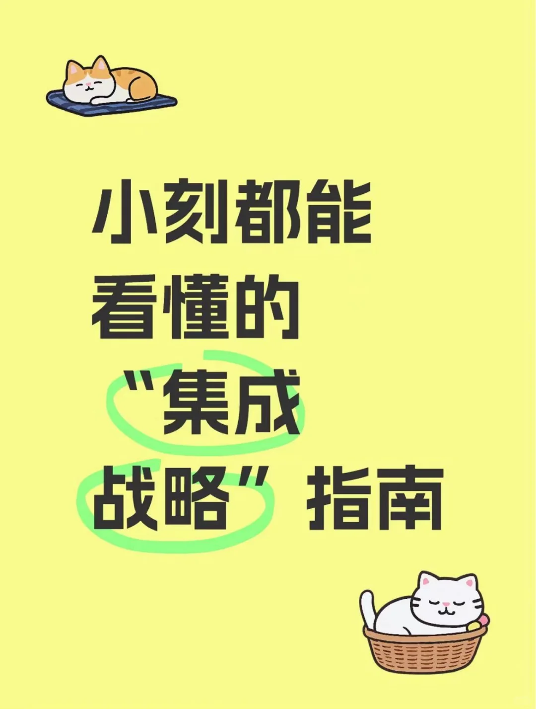 小刻都能看懂的“集成战略”指南