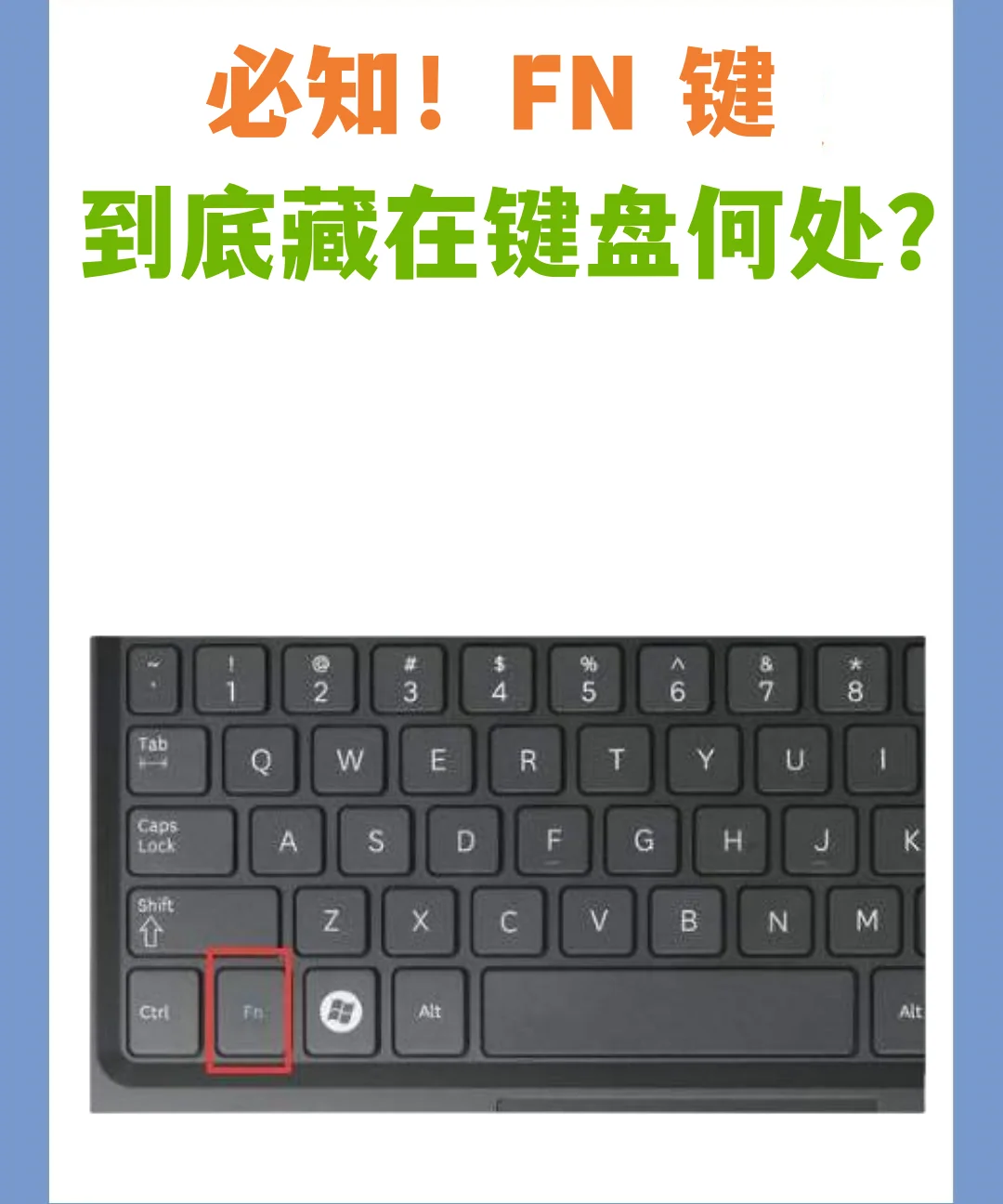 必知！FN 键到底藏在键盘何处？ - 宋马