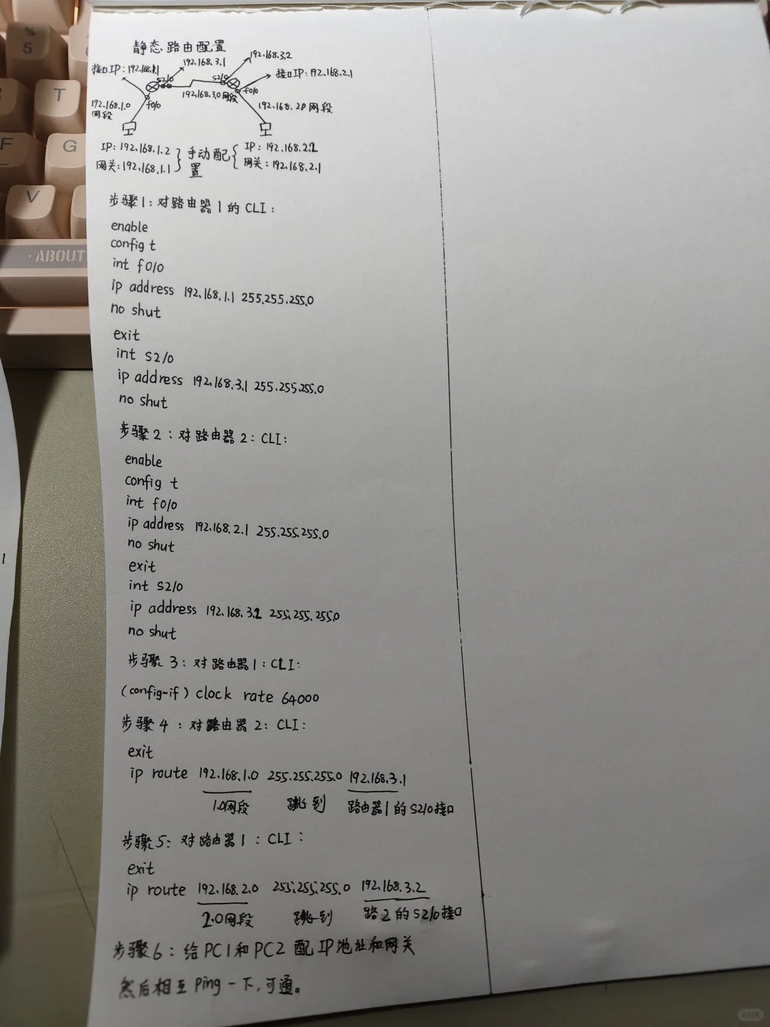 静态路由配置