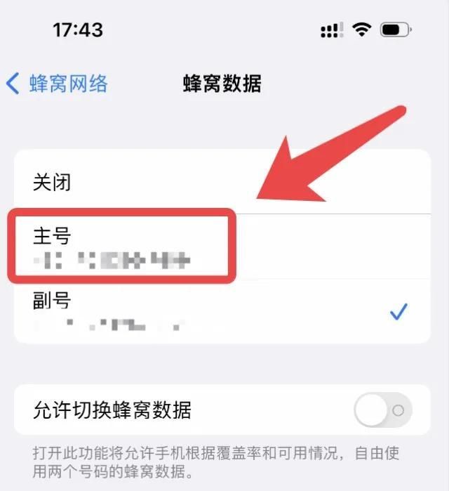 苹果怎么切换主副卡流量？ - 宋马