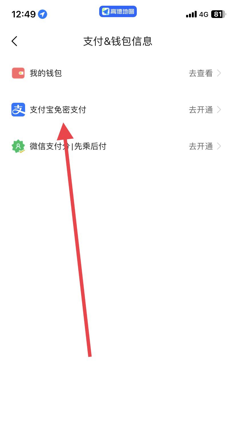 高德地图怎么设置支付方式？