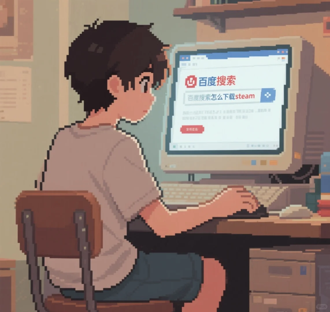 一想到新拿到电脑想下载个Steam就…… - 宋马