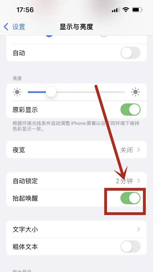 苹果13抬起唤醒怎么设置？