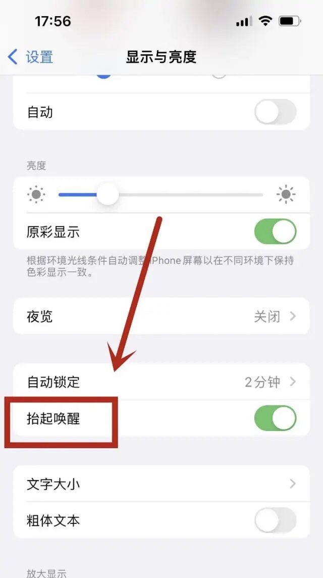 苹果13抬起唤醒怎么设置？