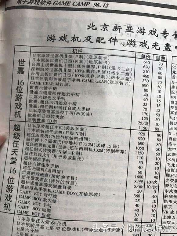 你在抱怨现在游戏太贵吗？让你看看20多年前游戏有多贵