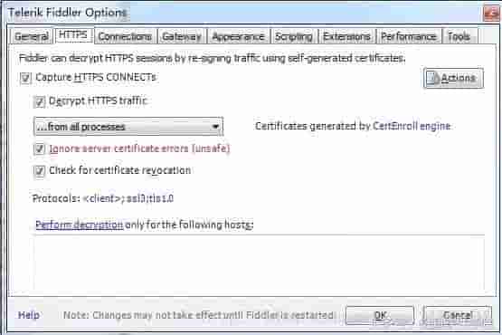 fiddler抓包之https