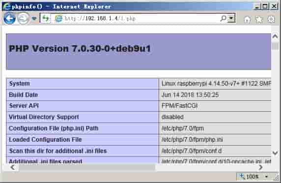 树莓派折腾日记五：安装Nginx，开启PHP