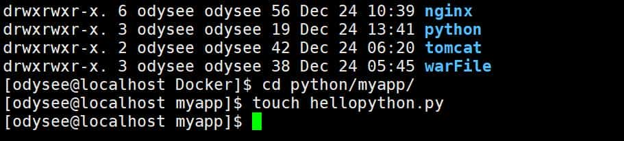centos7中docker安装python