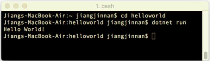 .NET Core多平台开发体验二：Mac OS X